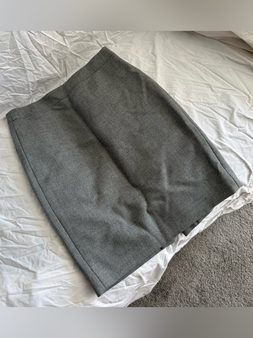 Jcrew Classic Gray wool Pencil Skirt - Women